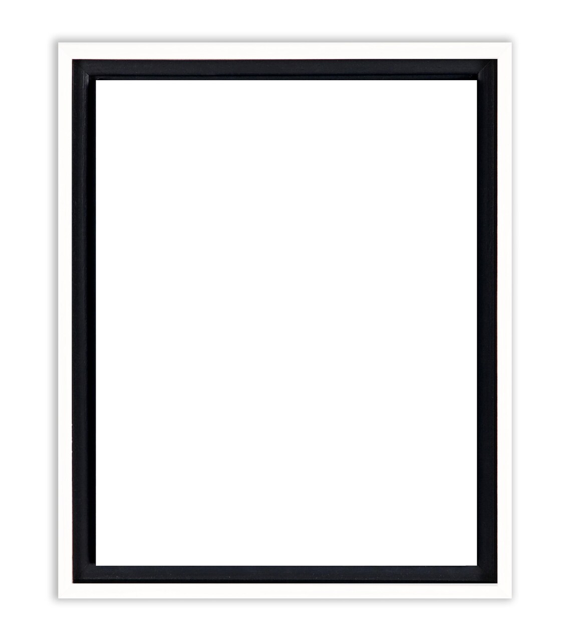 Creative Mark Illusions Floater Frame For 3/4" Deep Canvases - White - For Galleries & Home Decor - Wood Float Frame for Canvas Paintings- Complete Hanging Hardware